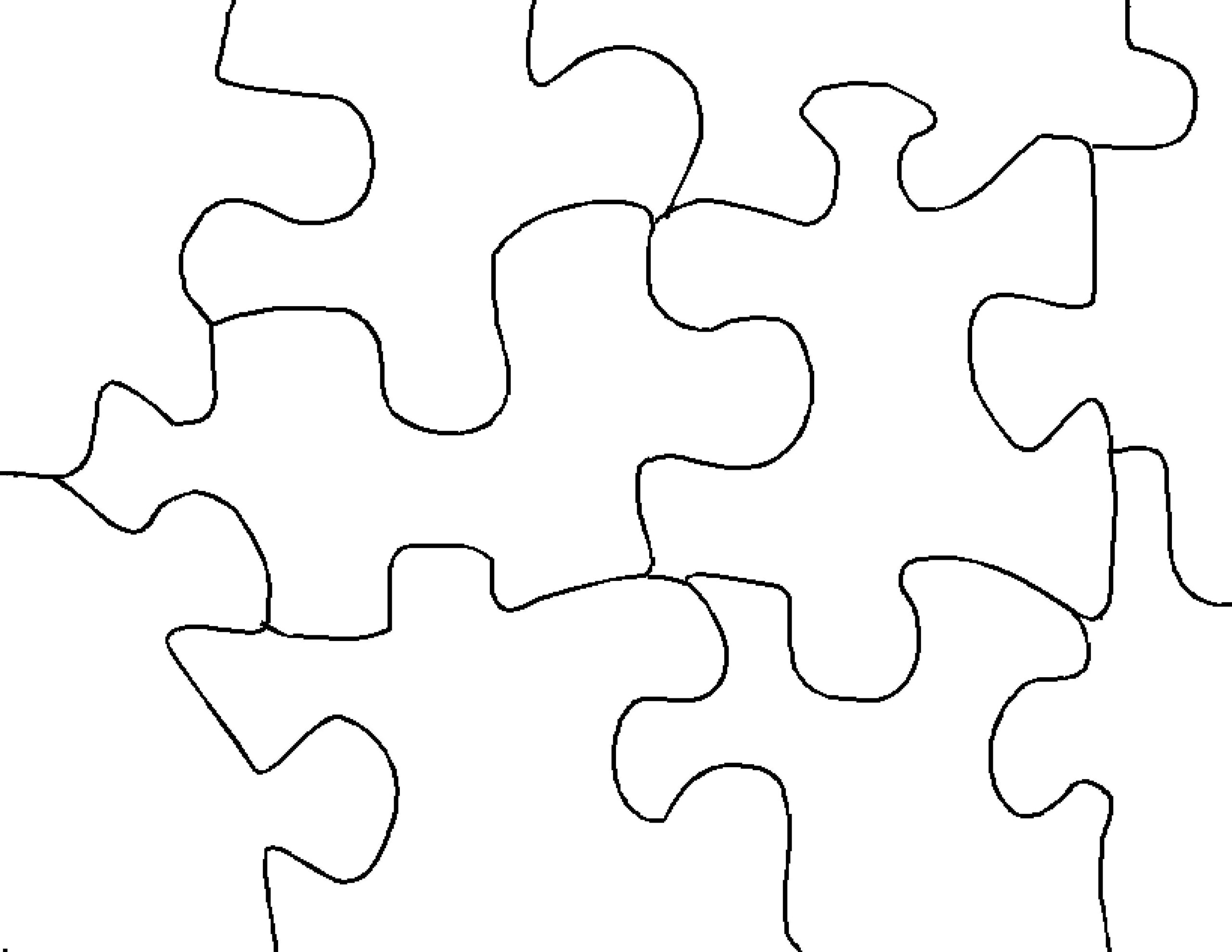 008 Blank Puzzle Pieces Template Piece Best Ideas 8 Jigsaw Printable 