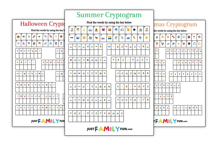 25 Printable Cryptogram Puzzles For Kids Just Family Fun