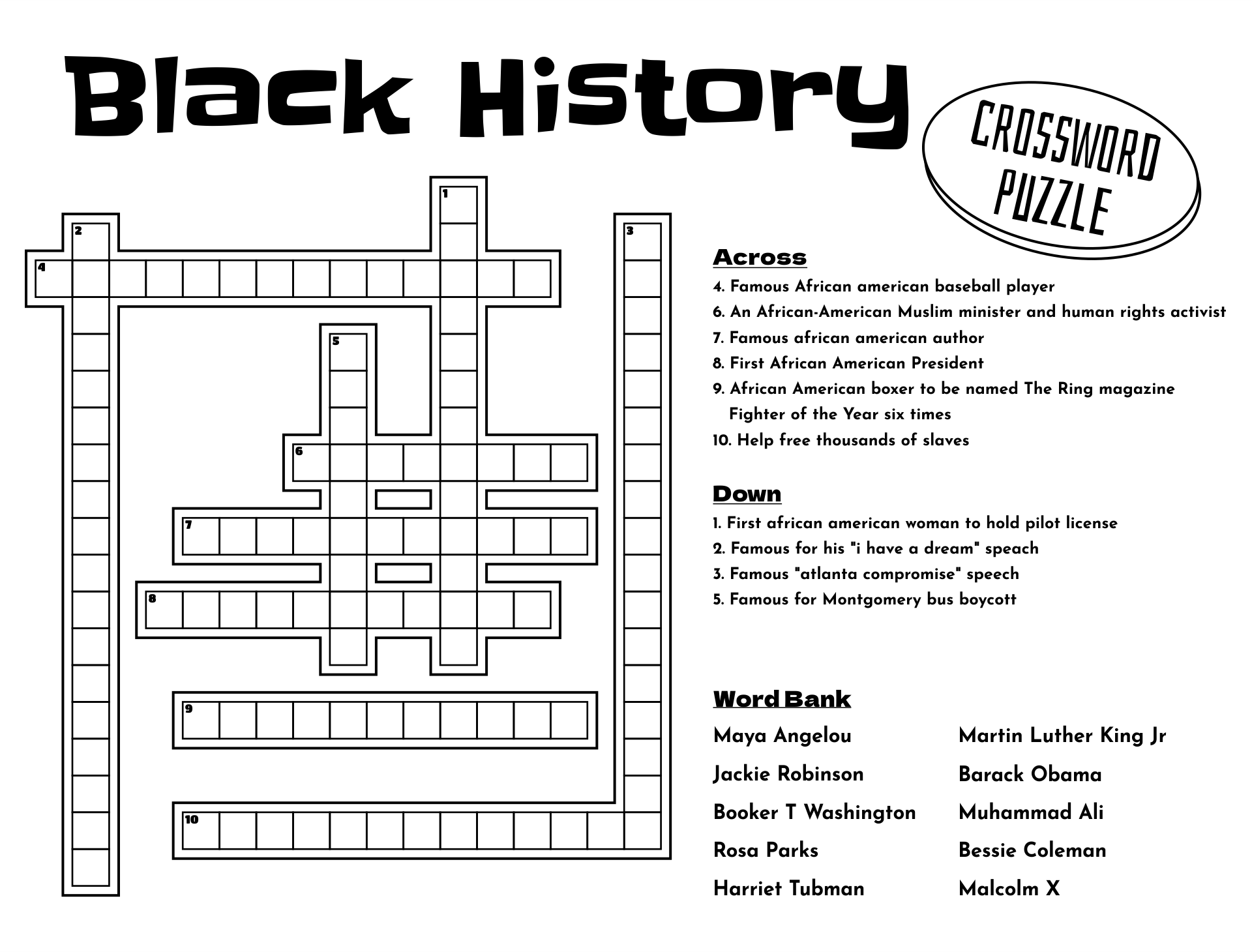 5 Best Free Printable Easy Crossword Puzzles PDF For Free At Printablee