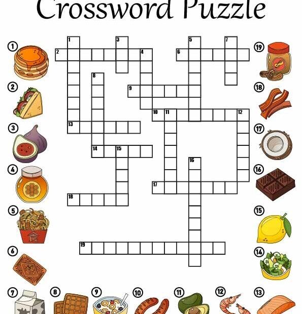 5 Free Fun Food Crossword Puzzles ESL Vault
