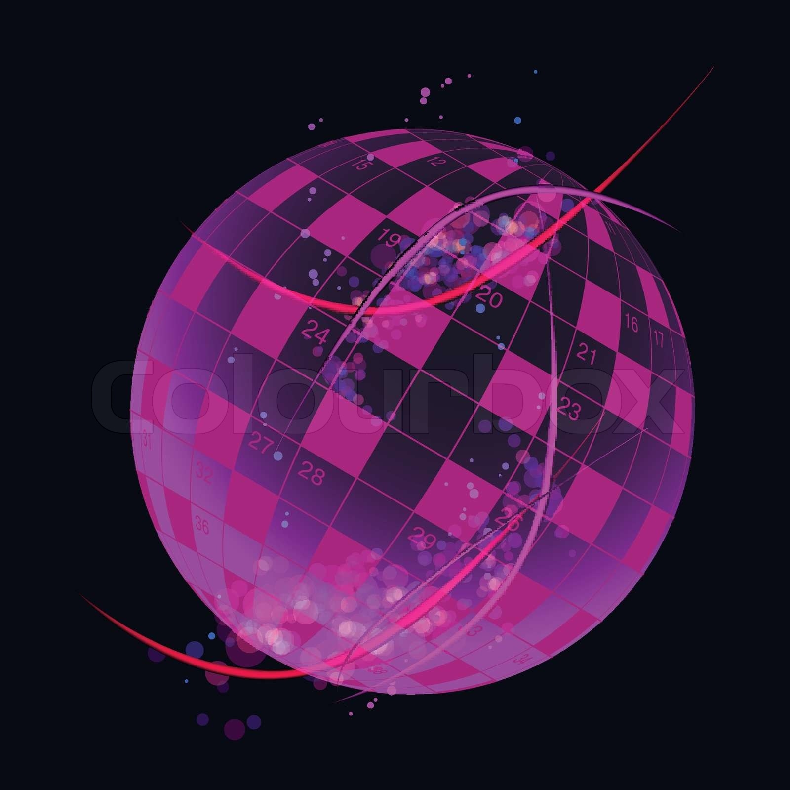 A Blank Crossword Vector In Note In Form World Globe Stock Vector 