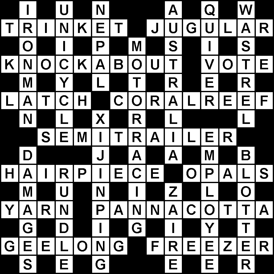 AFR AJ New Year 2025 Solution Australian Crosswords