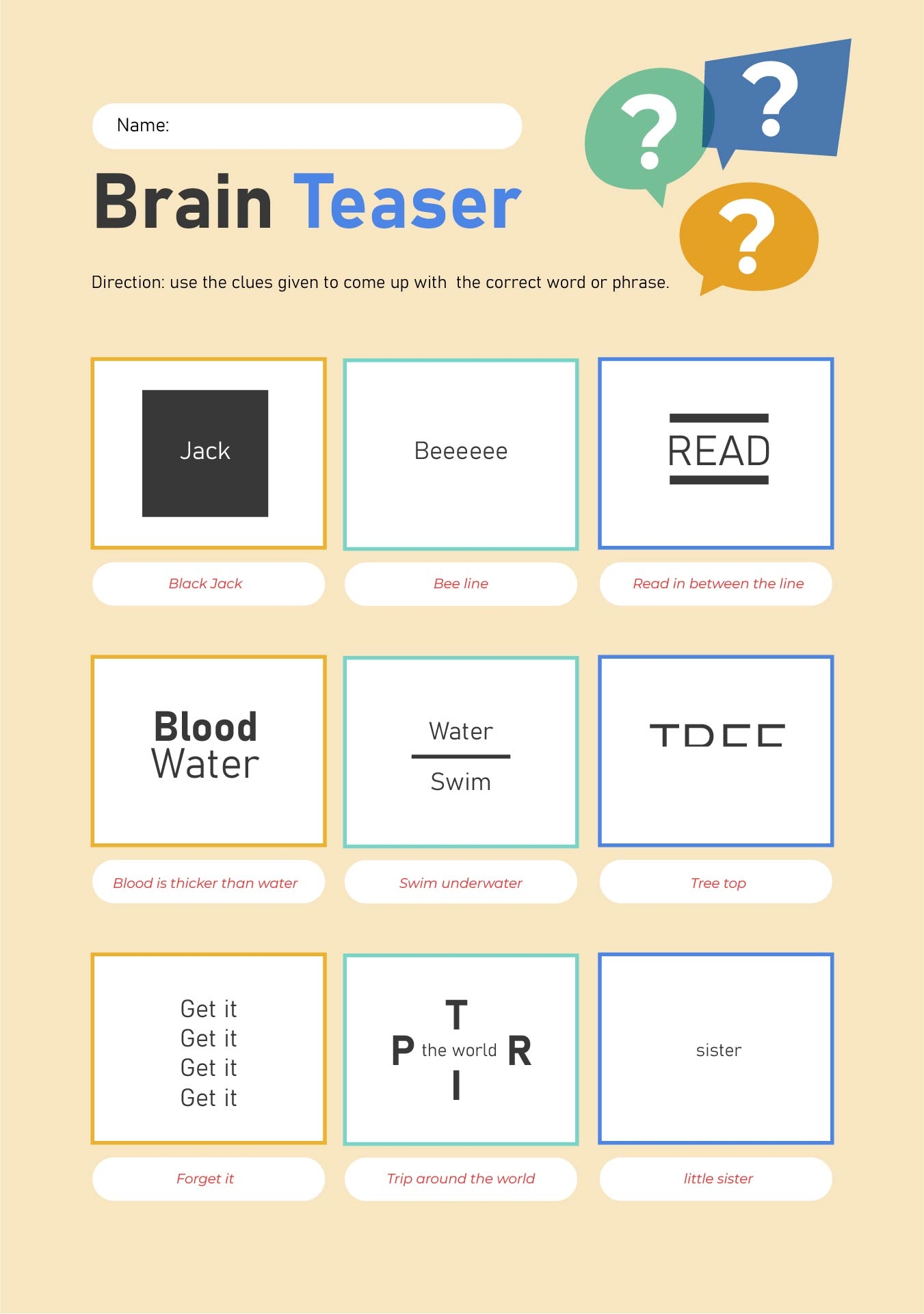 Brain Puzzles Printable Printable Free Templates