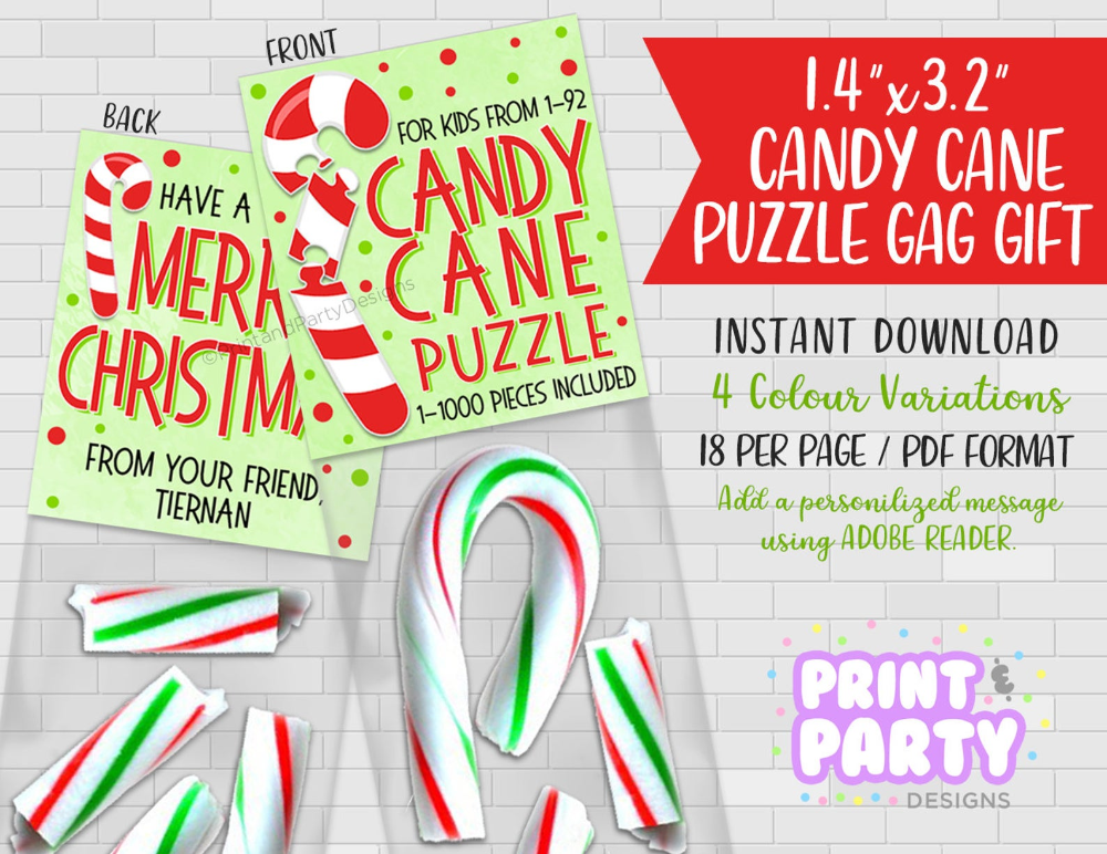 Candy Cane Puzzle Printable Printable Word Searches