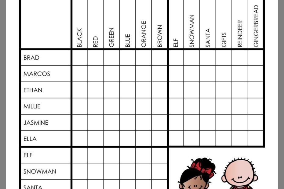 Christmas Logic Puzzles Free Printable Printable Logic Puzzles