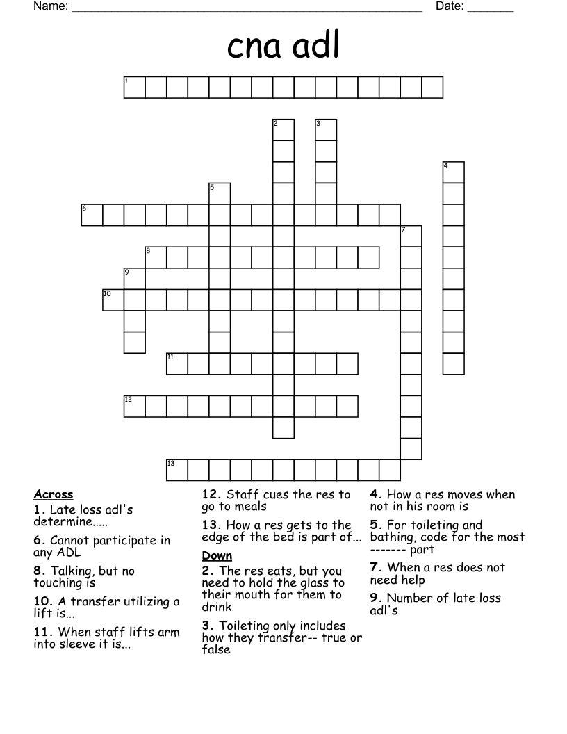 Cna Puzzles WordMint