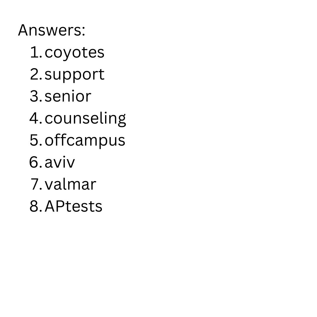 Courier Crossword 1 Calabasas Courier Online