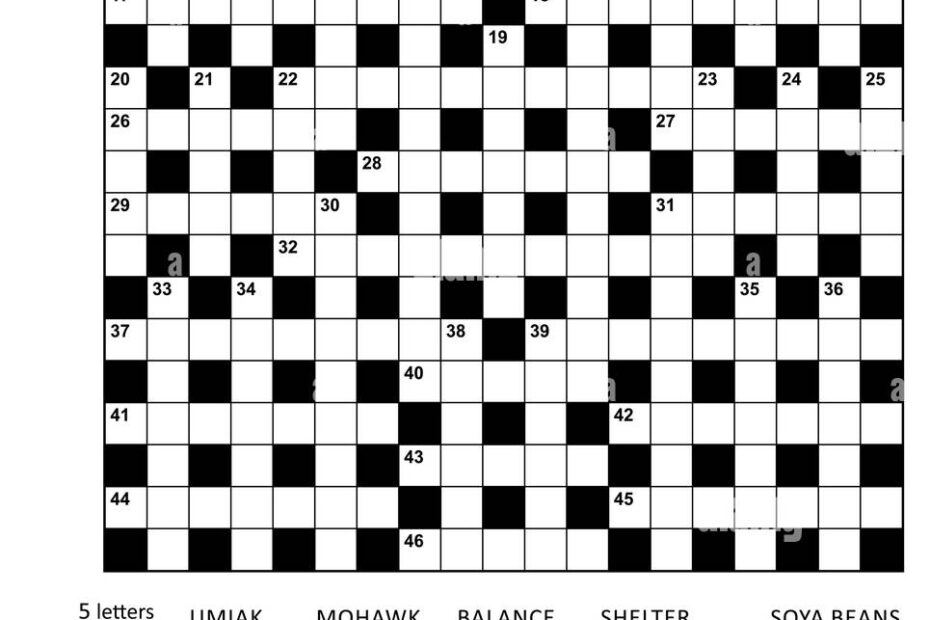 Criss Cross Puzzles To Print