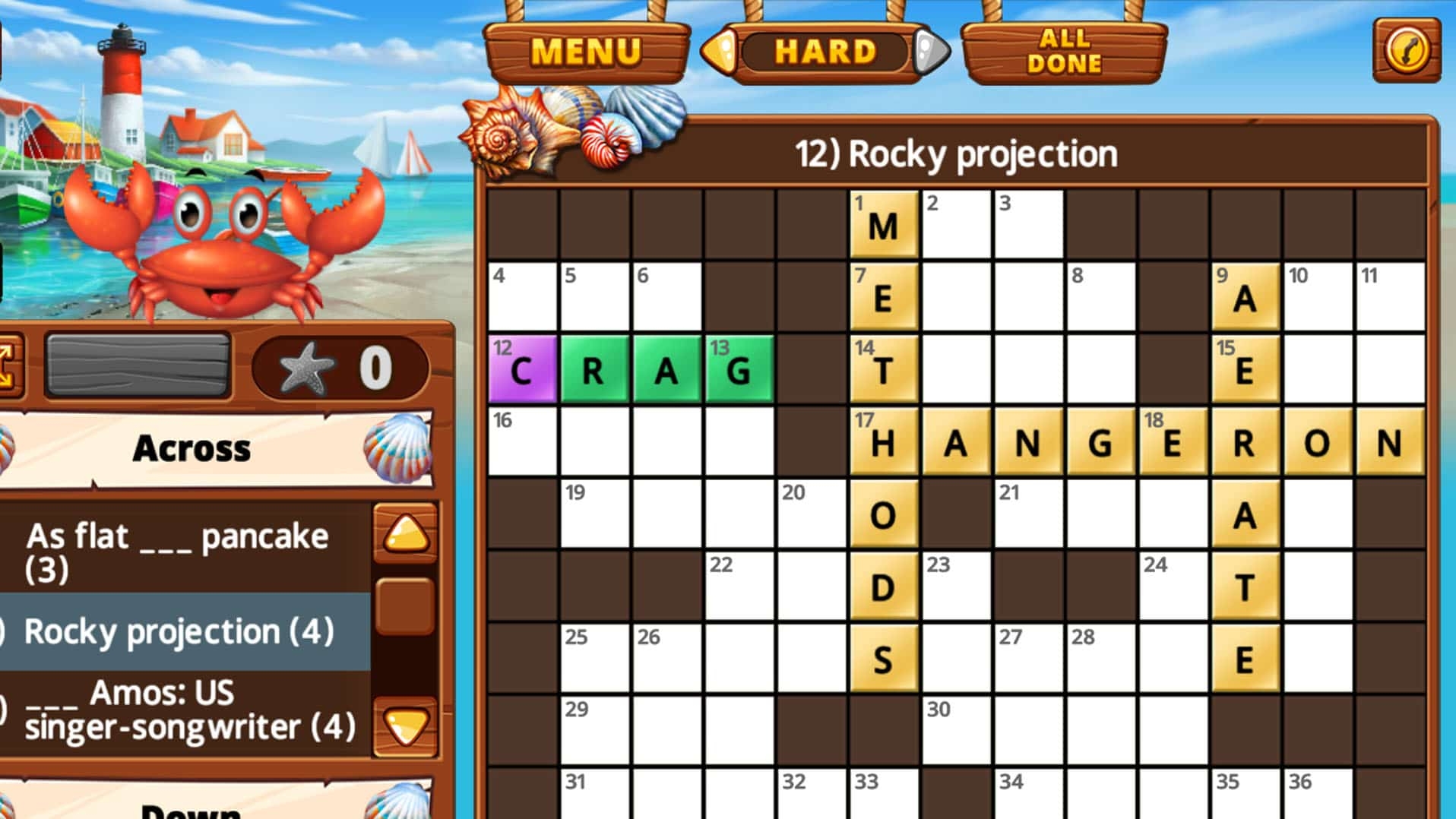 Crossword Cove HD Free Online Crossword Game Pogo