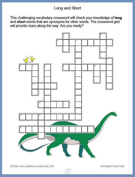 Crossword Express Vocabulary Challenge 