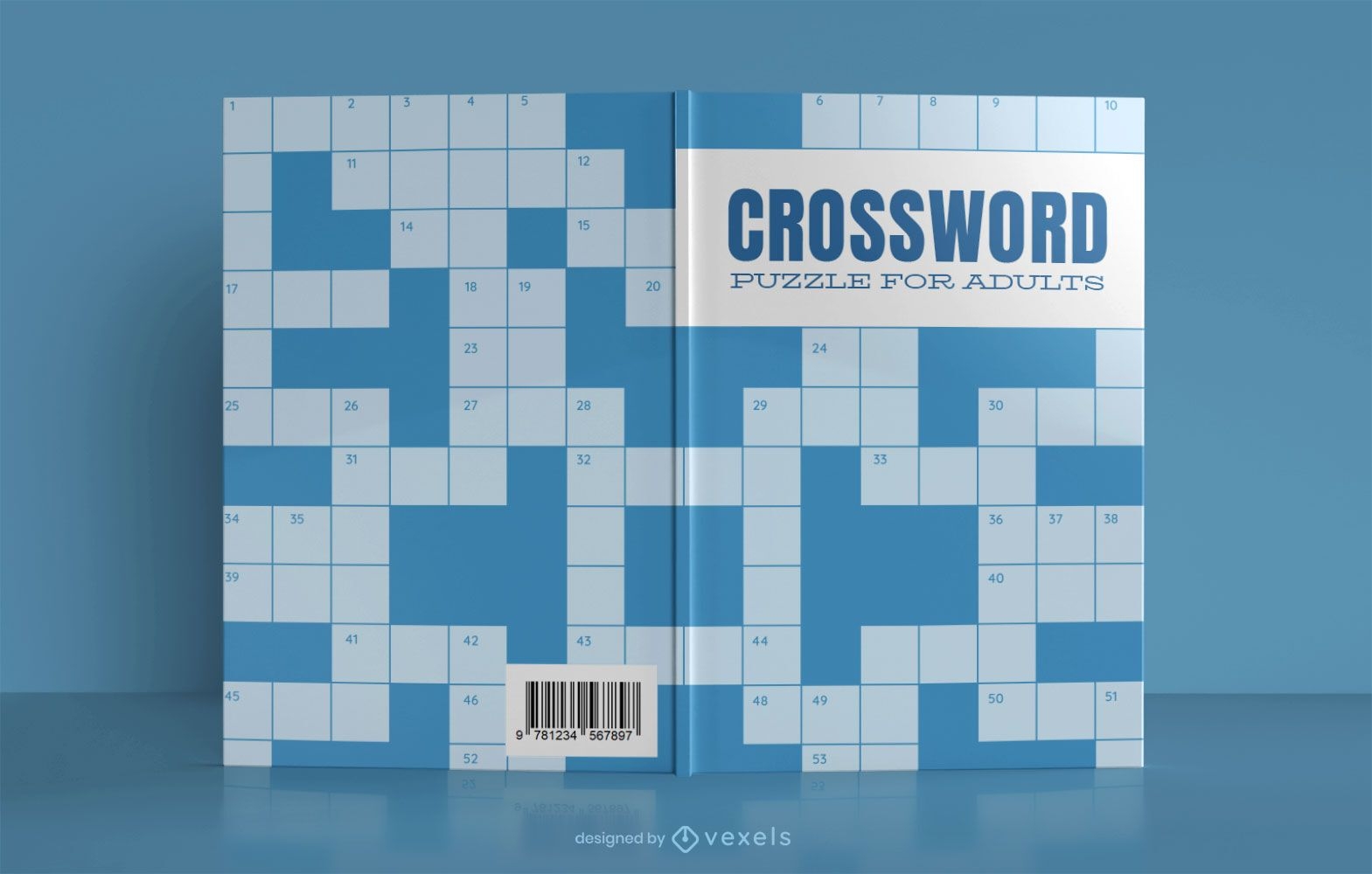 Crossword Puzzle Book Cover Design Vector Download
