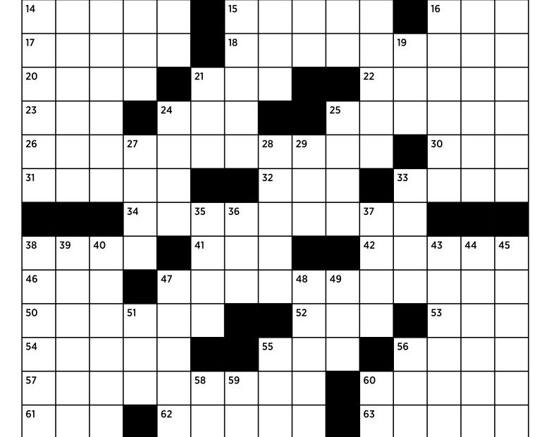 Crossword Puzzle Goucher Magazine