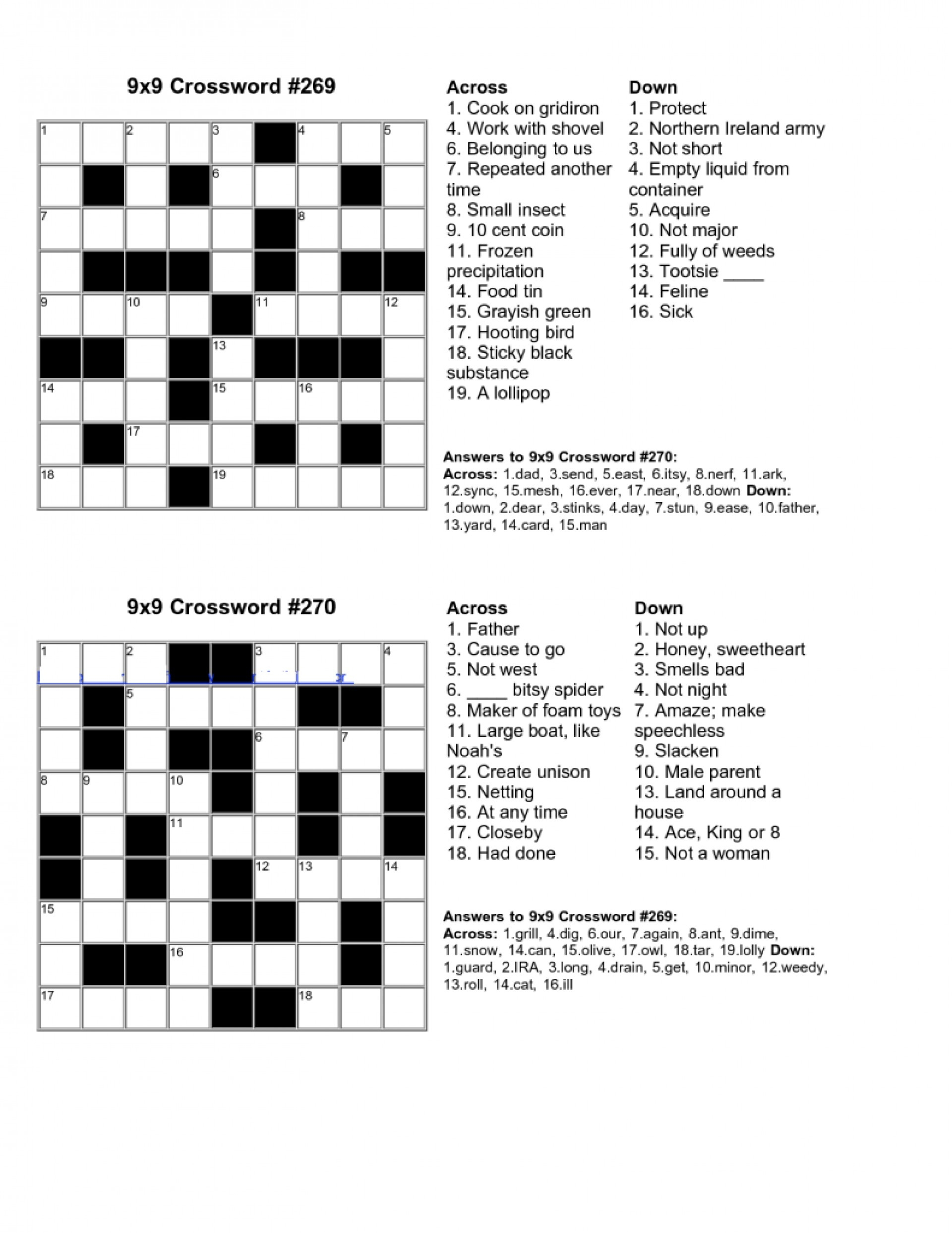 Crossword Puzzle Maker 50 Words Free Printable James Crossword Puzzles