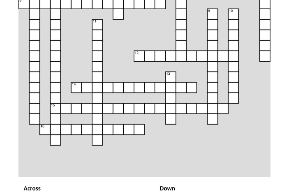 Crossword Puzzle Maker Free Pastoralways