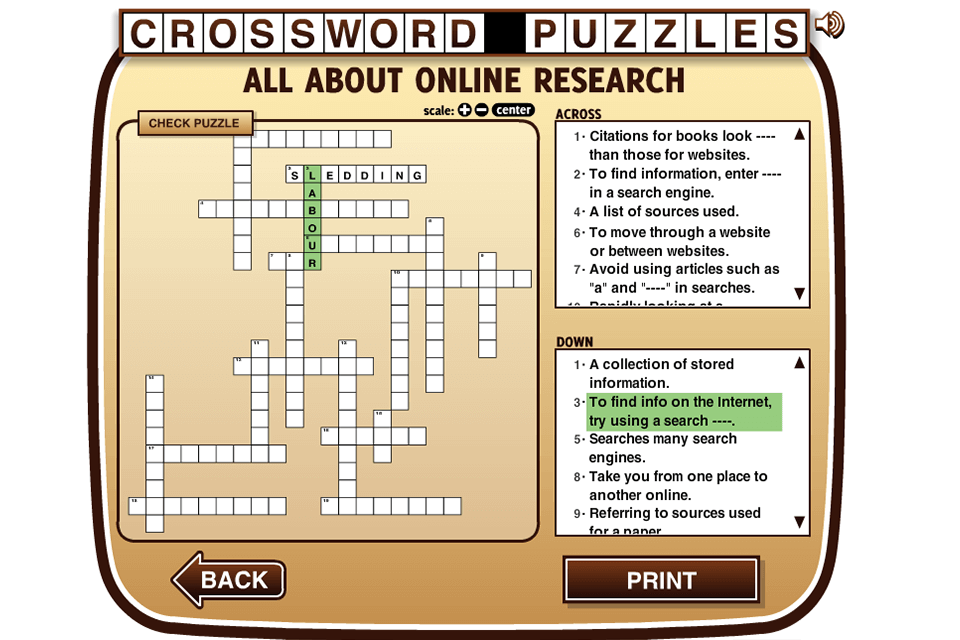 Crossword Puzzle Maker Name