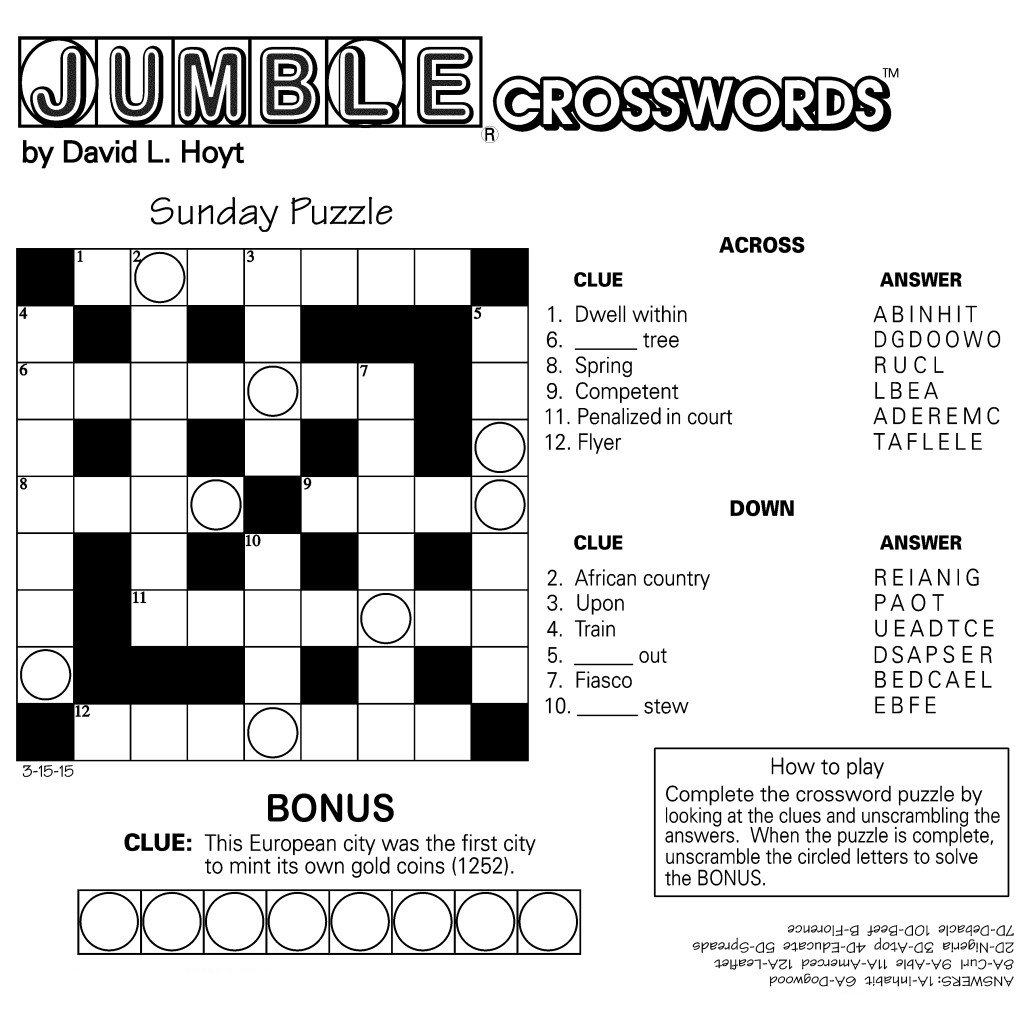 Crossword Puzzles For Adults Best Coloring Pages For Kids
