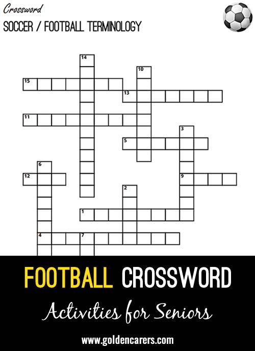 Crossword Soccer Football Terminology
