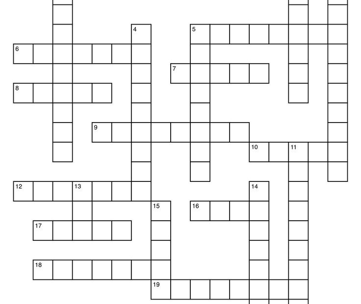 Crossword Template Printable Printable New Year Banners