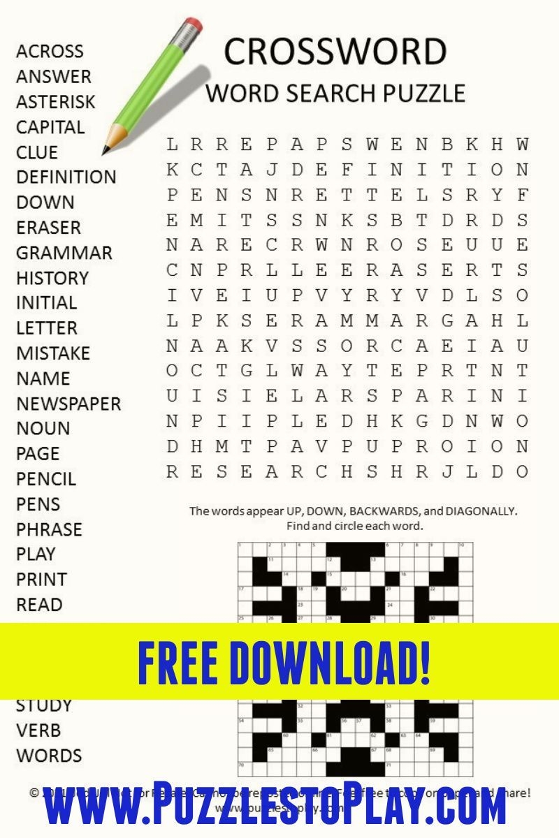 Crossword Word Search Puzzle Artofit