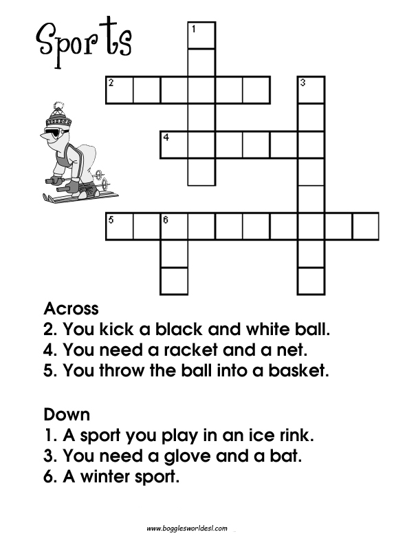 Crosswords For ESL