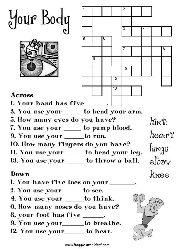 Crosswords For ESL