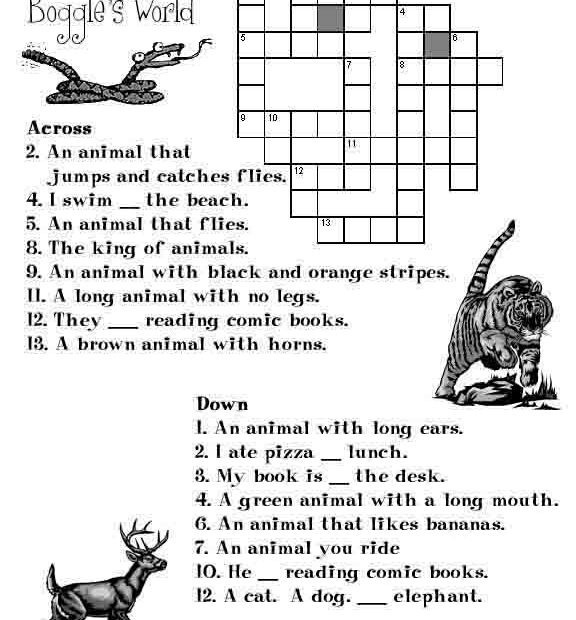 Crosswords For ESL