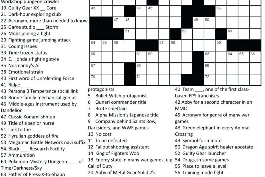 Crosswords Printable Best Crosswords Lulisign