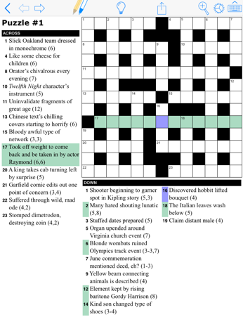 Cryptic Crossword App