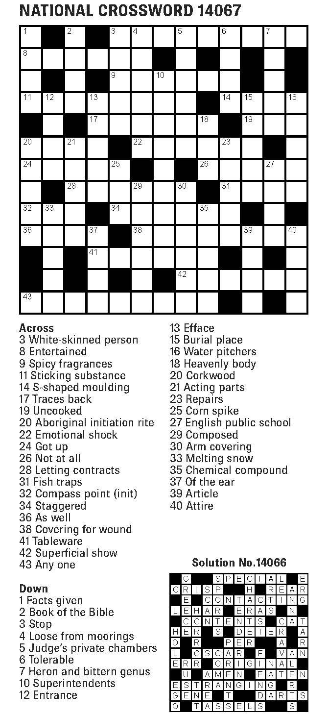 Daily Commuter Crossword Puzzle By Jacqueline Mathews Printa