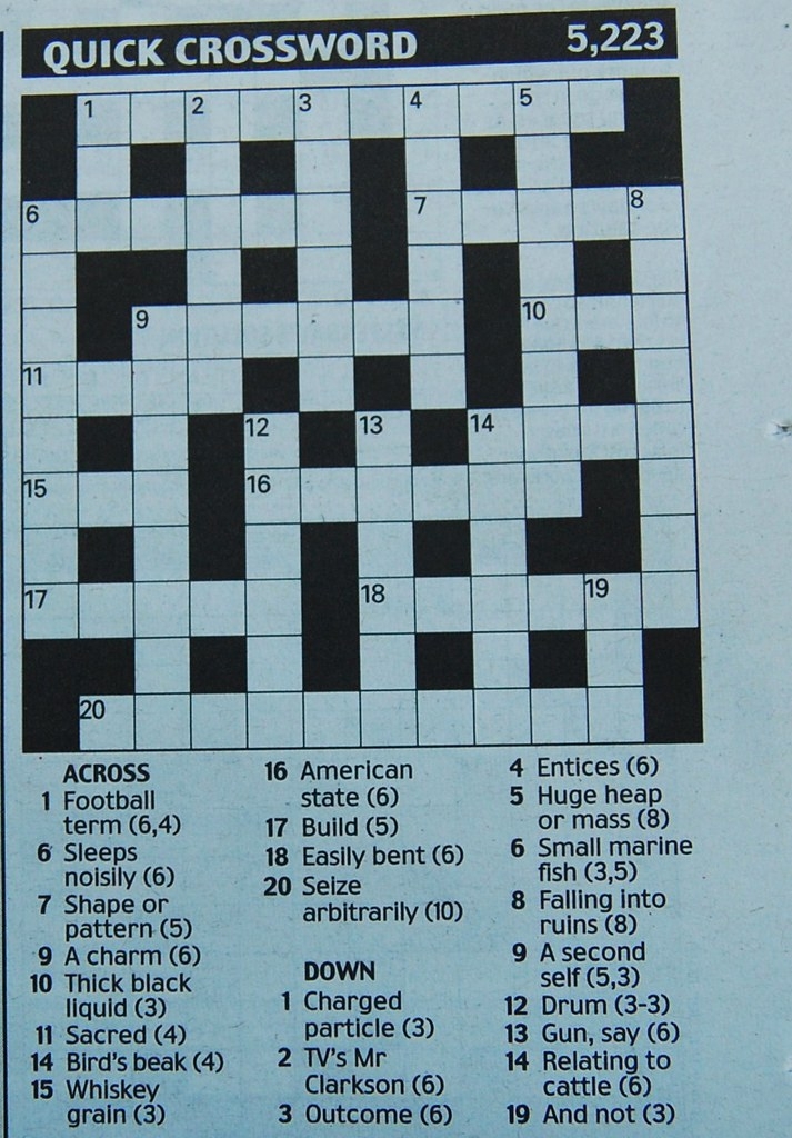 Daily Mail Easy Crossword Puzzles Easycrosswordpuzzlesprintable