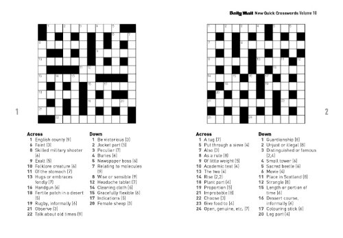 Daily Mail Quick Crossword Printable Printable Crossword Puzzles Online