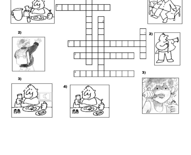 Daily Routine Crossword