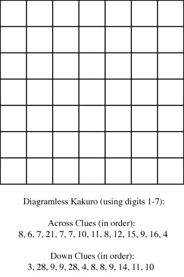 Diagramless Kakuro Motris LiveJournal Worksheets Library