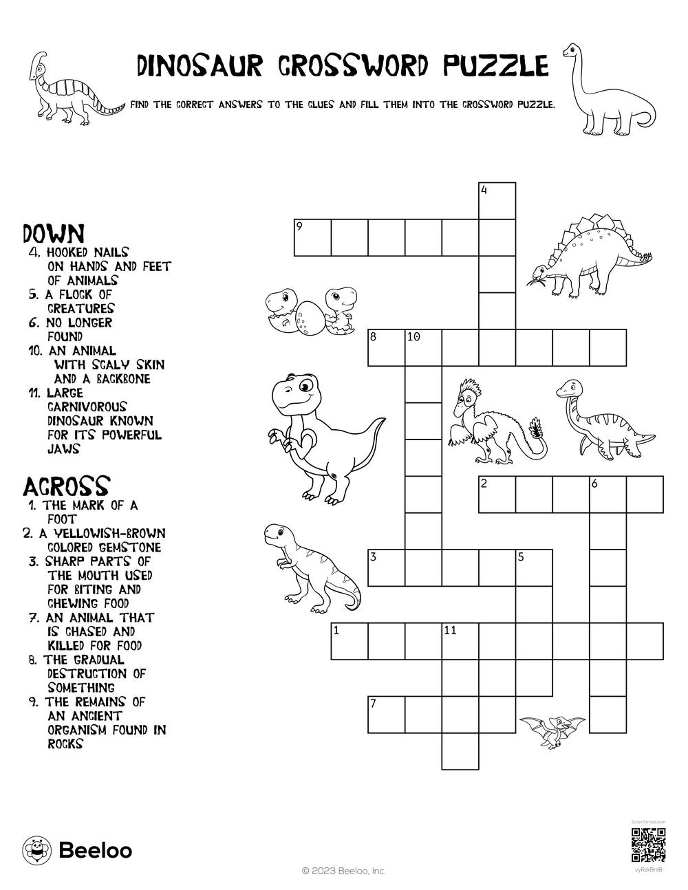 Dinosaur Crossword Puzzle Beeloo Printable Crafts For Kids vyRzkBnl8  Dinosaur Crossword Puzzle Beeloo Printable Crafts For Kids vyRzkBnl8