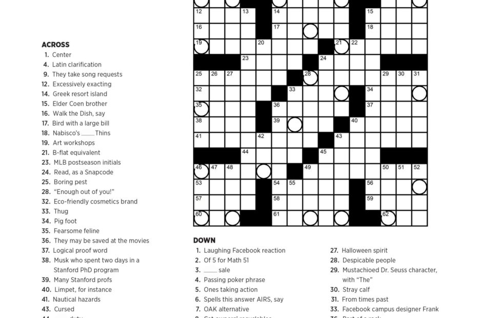Disney Crossword Puzzles Printable Printable Crossword Puzzles