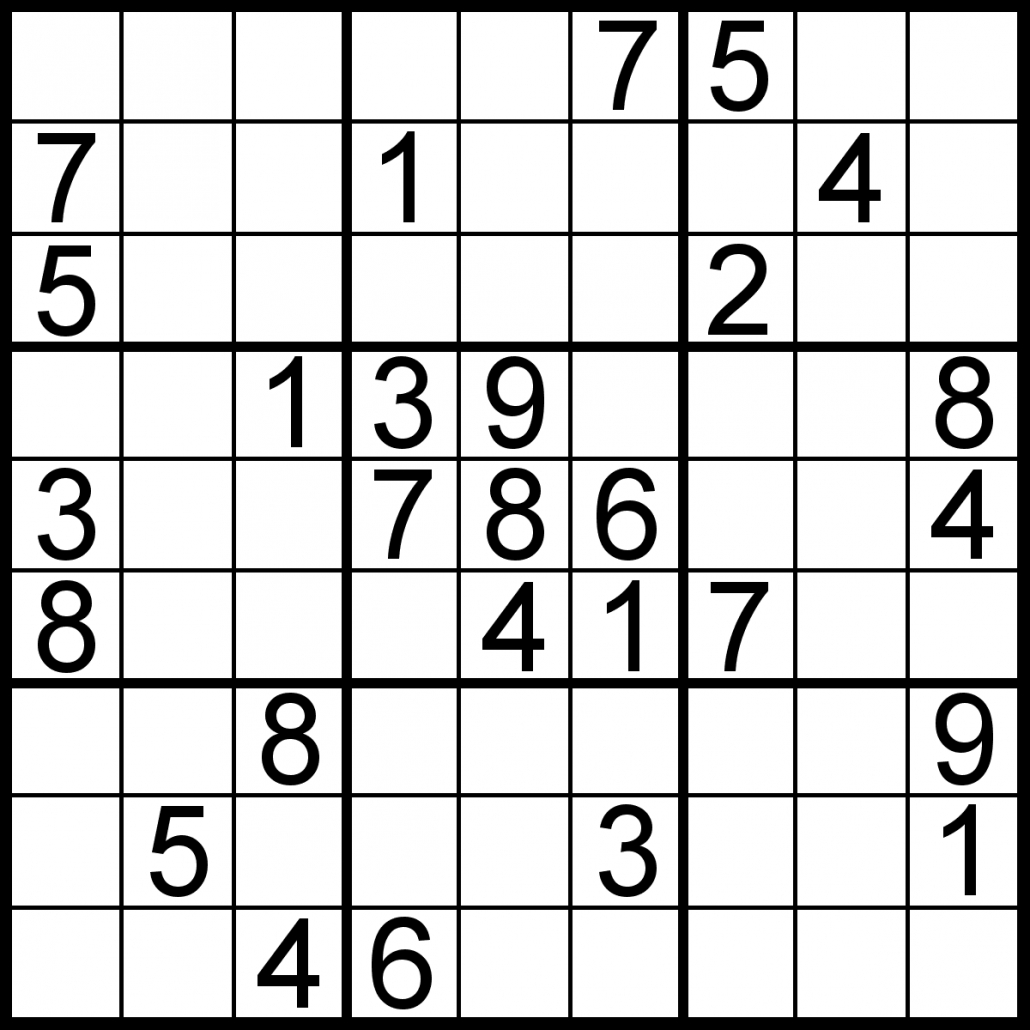 Download Printable Sudoku Puzzles Free Free Printable