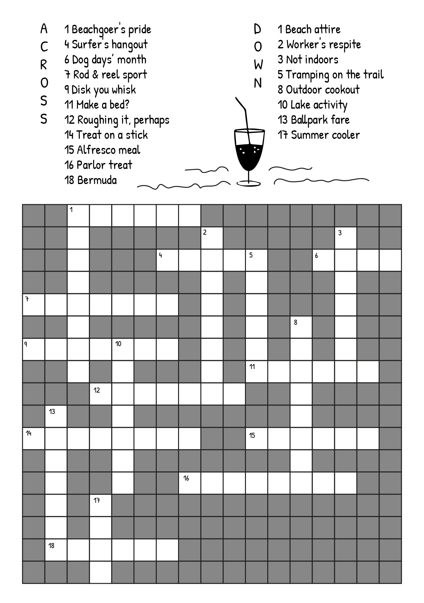Easy Crossword Puzzles For Senior Activity 101 Printable Easy 