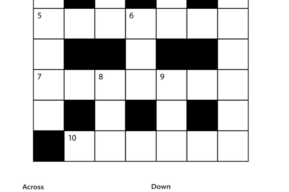 Easy Cryptic Crossword Printable Printable Crossword Puzzles Online