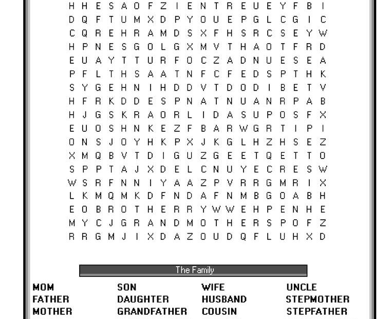 Elementary Crossword Puzzle