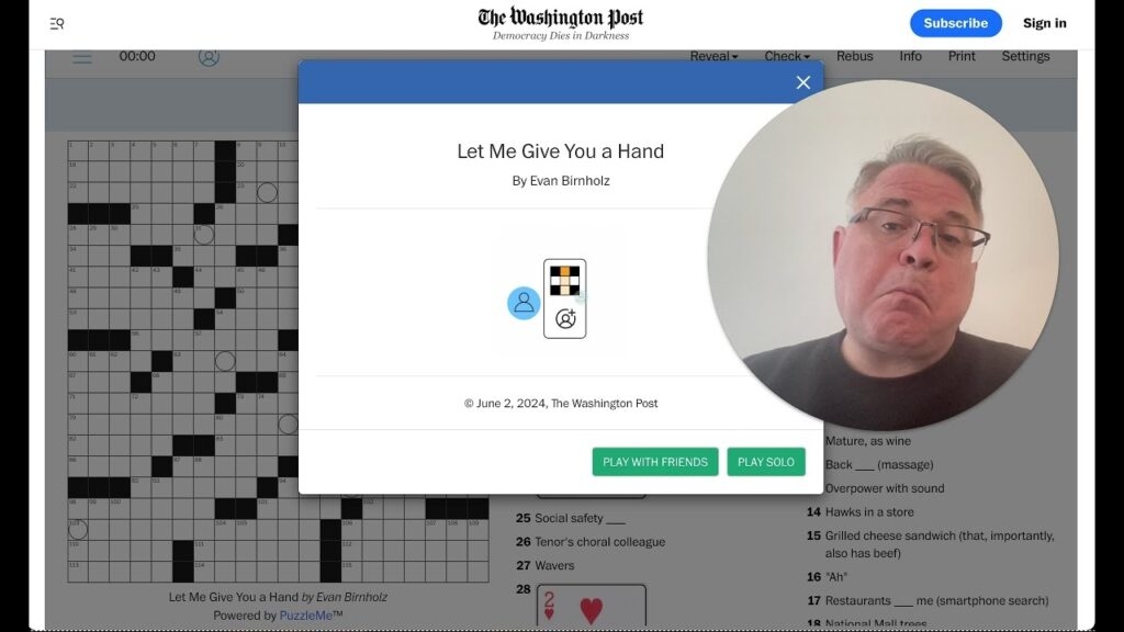 Evan Birnholz Sunday Crossword Free Printable Crossword
