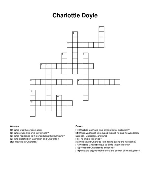 Famous People Crossword Puzzle