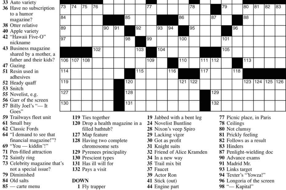 Frank A Longo Printable Crossword Puzzles Printable Crossword Puzzles