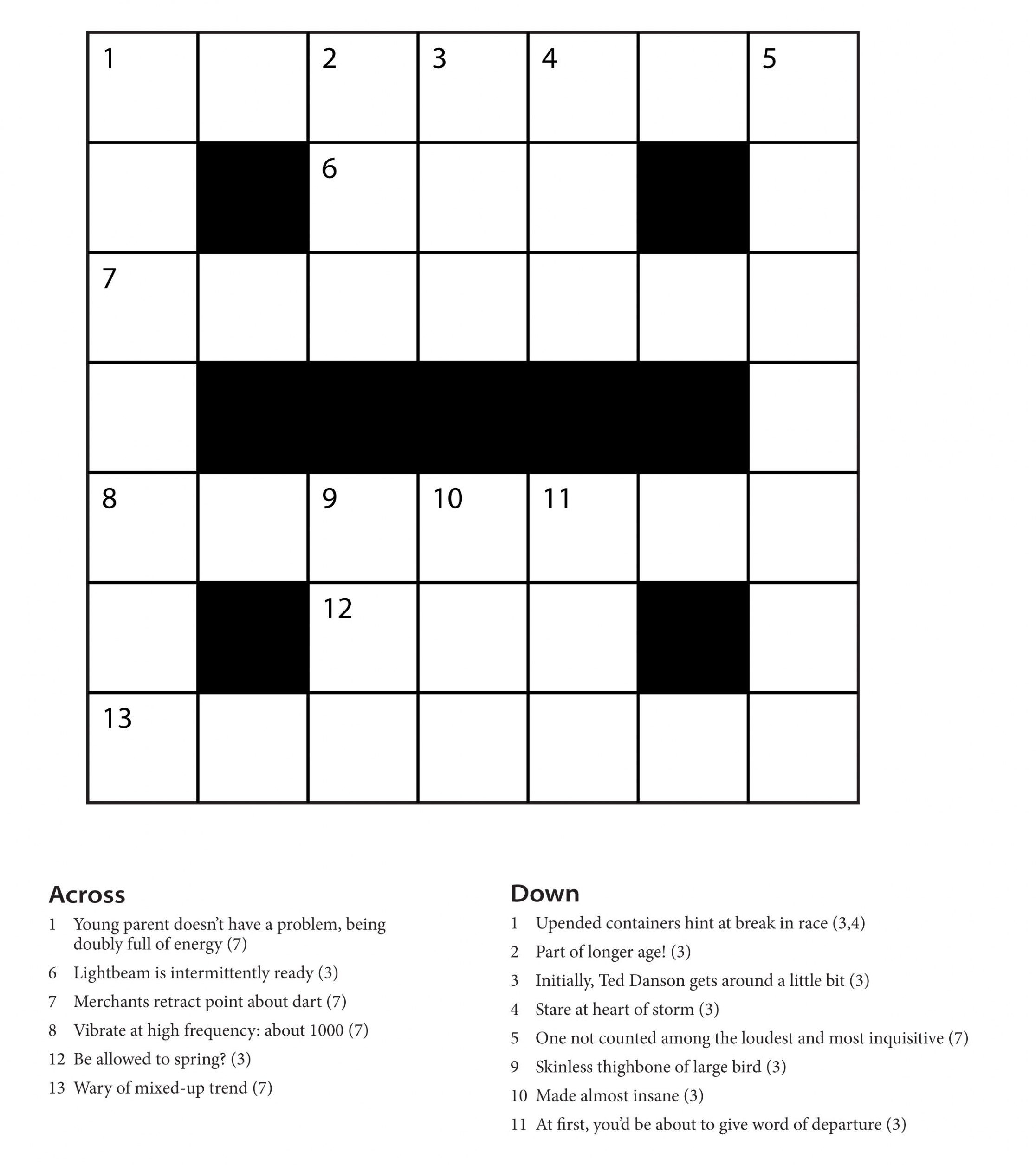 Free Crossword Puzzle Maker Free Printable