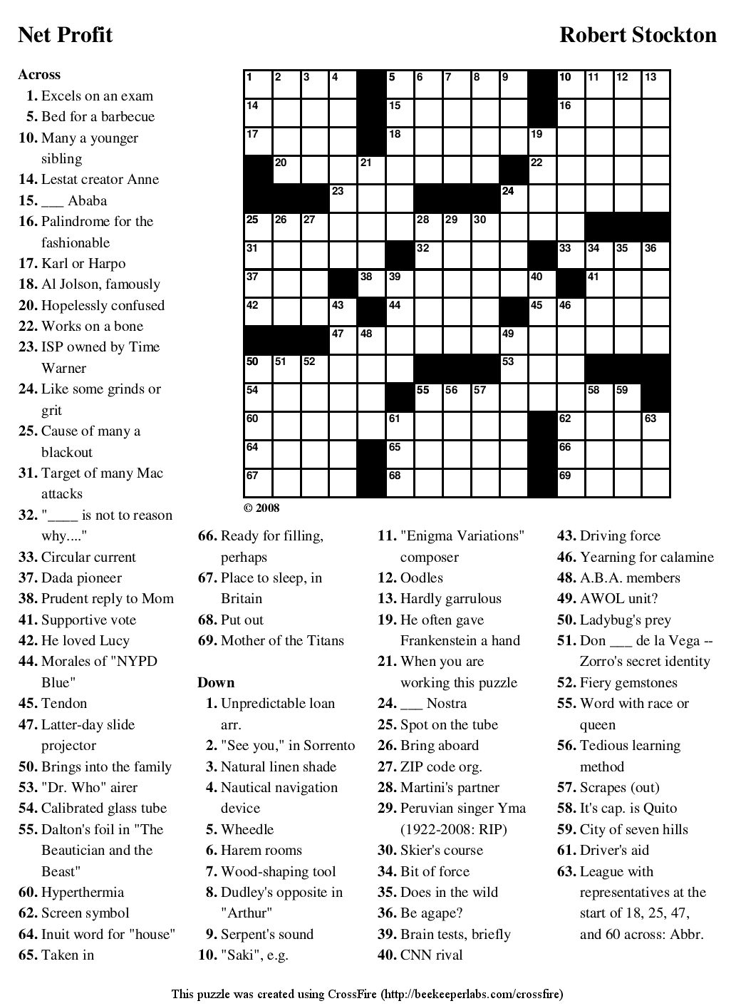 Free Crossword Puzzles Maker Printable Asseability Free Crossword Puzzles Maker Printable Asseability