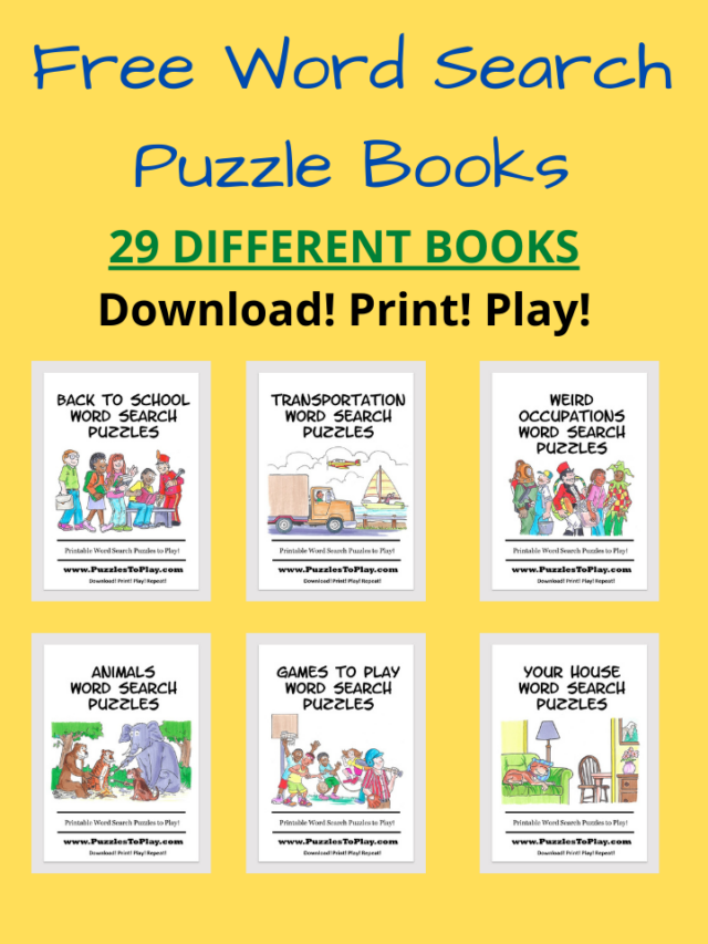 Free Download Printable Puzzle Books Puzzles To Play