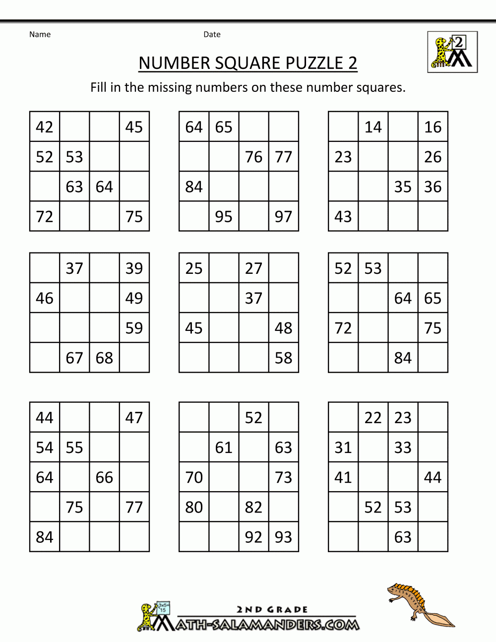 Free Downloadable Number Fill In Puzzle 001 Get Yours Now 