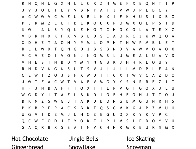 Free Holiday Word Search Puzzles Printables Free Printables Hub
