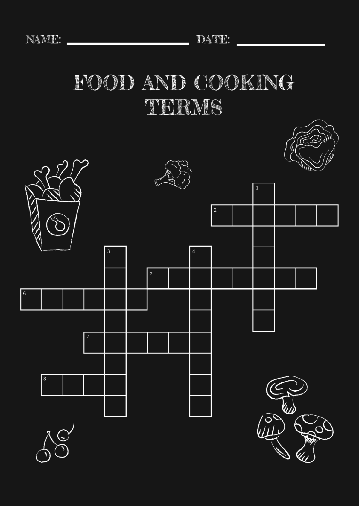 Free Mini Crossword Template To Edit Online