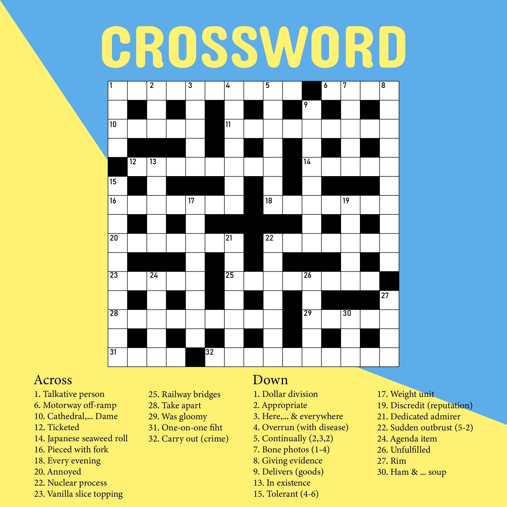 Free Online Printable Crosswords Puzzles Printable Templates Free