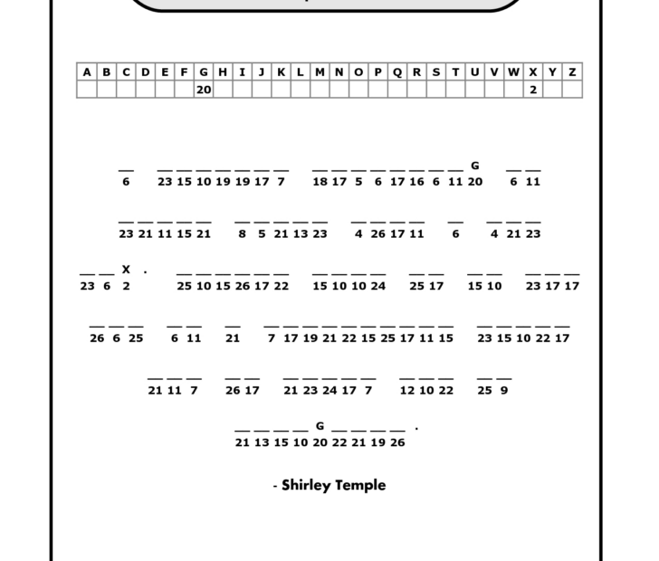Free Online Printable Cryptogram Puzzles Fanny Printable